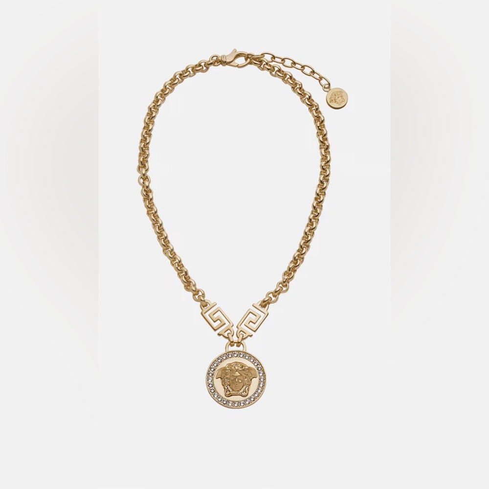 Authentic Gold MEDUSA CRYSTAL NECKLACE With COA. - Picture 7 of 10
